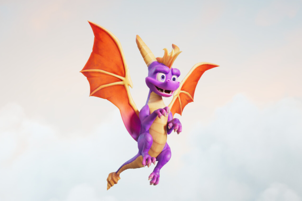 Spyro volando en Spyro: A Realm Beyond