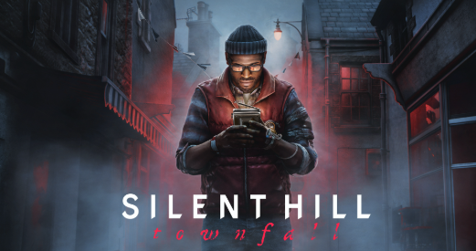 Silent Hill: Townfall, protagonista ante el logo del juego