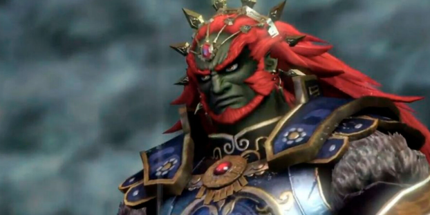 Ganondorf con armadura ante un cielo tormentoso, villano de The Legend of Zelda