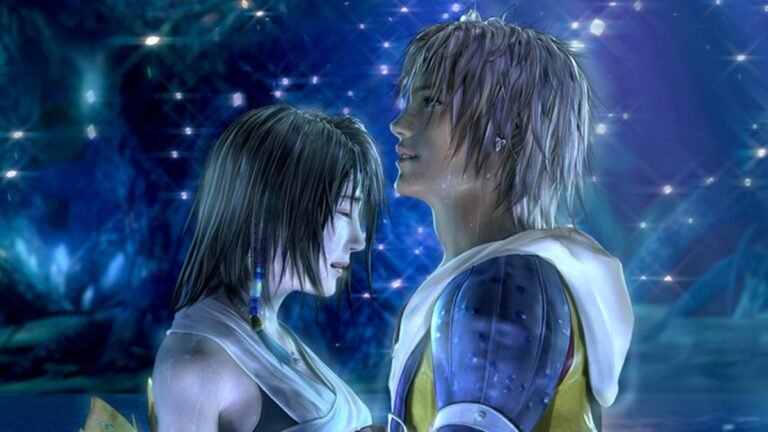 Tidus y Yuna, arte oficial de Final Fantasy X