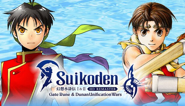Portada de Suikoden I&II HD Remaster Gate Rune and Dunan Unification Wars